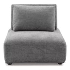 HOMES: Inside + Out 5pc Povoa 159" Modular Curved Sectional Sofa Modern Chenille with Extendable Backrest