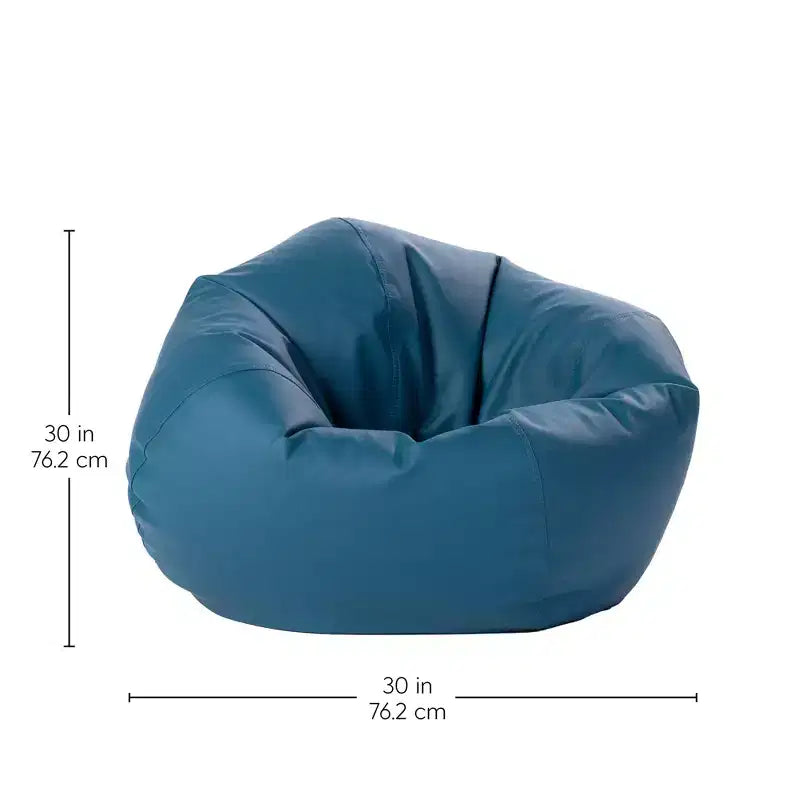 Poltrona Sacco Rotonda in Vinile per Bambini di Factory Direct Partners