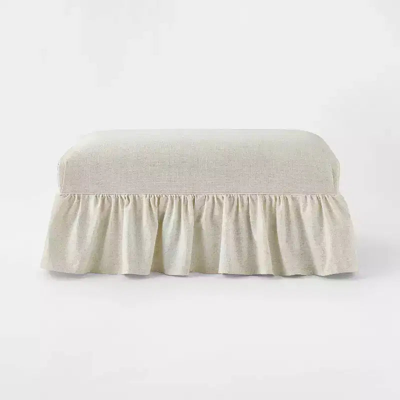 Ruffle Skirt Bench - Threshold designed with Studio McGee