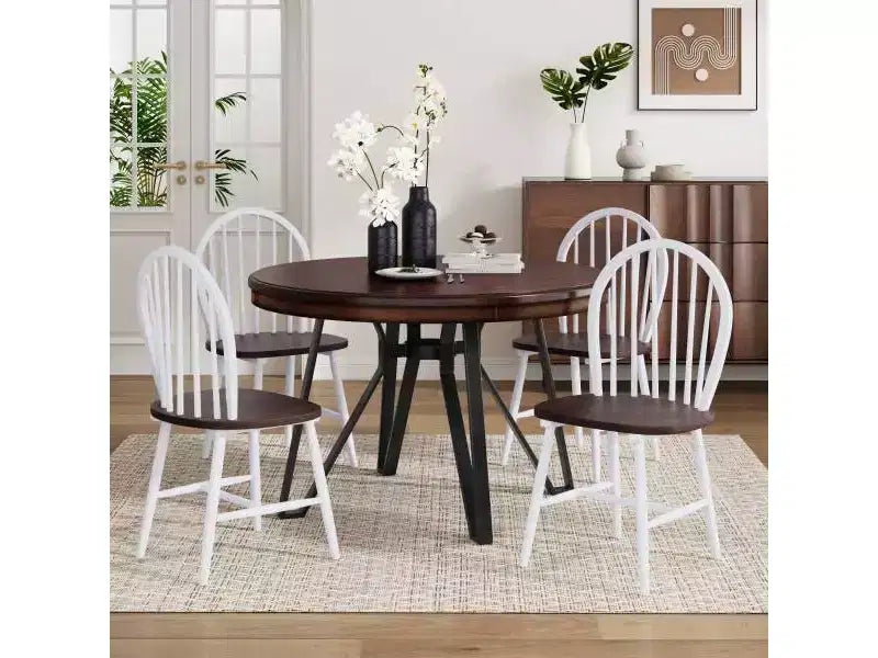 Set da pranzo Aria da 5 pezzi in legno e ferro Christopher Knight Home
