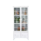Storied Home 57.5" Tall Decorative Storage Cabinet Fixed Shelves