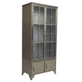 Storied Home 57.5" Tall Decorative Storage Cabinet Fixed Shelves