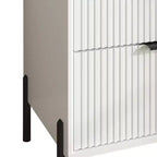 Festivo 3pc Modern Elegance 3 Drawer Nightstands and 5 Drawer Chest Set