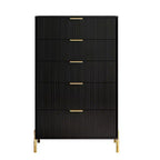 Festivo 3pc Modern Elegance 3 Drawer Nightstands and 5 Drawer Chest Set
