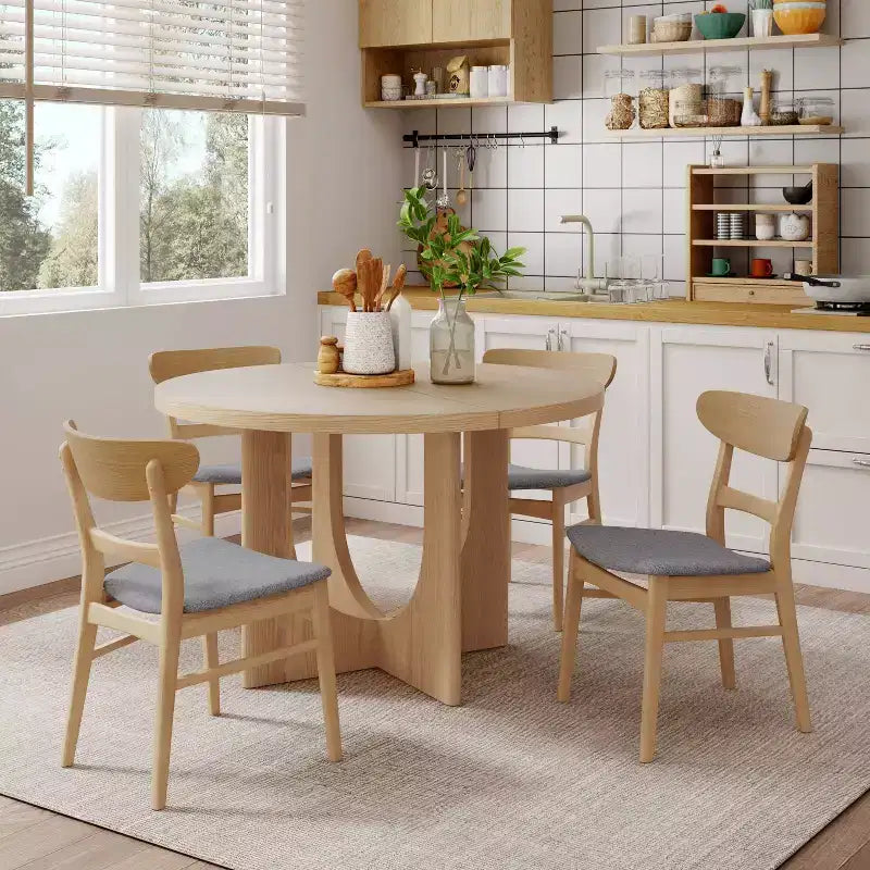 Christopher Knight Home Eliana 5pc Wood Upholstered Dining Set