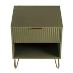 Manhattan Comfort Set of 2 Dumbo Nightstands with Drawer