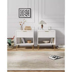 Manhattan Comfort Set of 2 Dumbo Nightstands with Drawer
