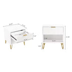 Manhattan Comfort Set of 2 Dumbo Nightstands with Drawer