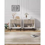 Manhattan Comfort Set of 2 Dumbo Nightstands with Drawer