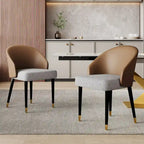 9 - Piece 94.48 Rectangular Extendable Sintered Stone Dining Table with 8 Faux leather Chairs Dining Set