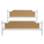 Traditional Style Rattan Bed Frame, No Box Spring Needed