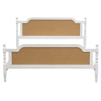Traditional Style Rattan Bed Frame, No Box Spring Needed