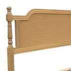 Traditional Style Rattan Bed Frame, No Box Spring Needed