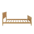 Traditional Style Rattan Bed Frame, No Box Spring Needed