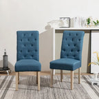 Roundhill Furniture Banff Set da Pranzo Rotondo da 5 Pezzi, Tavolo Rotondo con Base a Croce e 4 Sedie Trapuntate