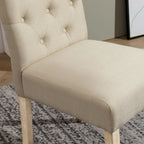 Roundhill Furniture Banff Set da Pranzo Rotondo da 5 Pezzi, Tavolo Rotondo con Base a Croce e 4 Sedie Trapuntate