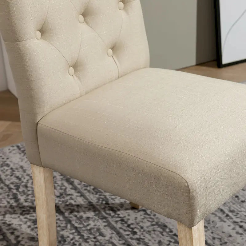 Roundhill Furniture Banff Set da Pranzo Rotondo da 5 Pezzi, Tavolo Rotondo con Base a Croce e 4 Sedie Trapuntate