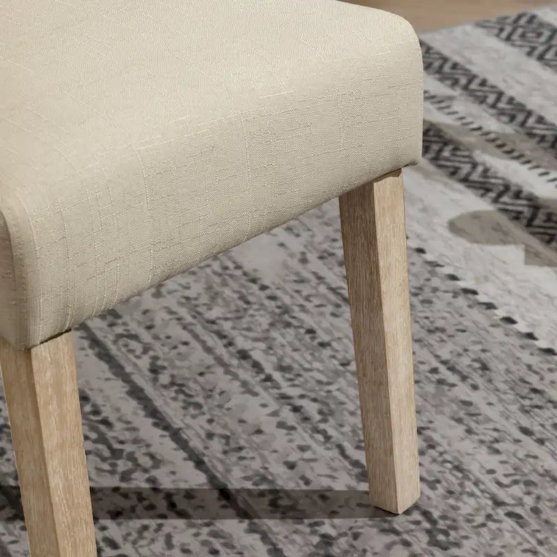 Roundhill Furniture Banff Set da Pranzo Rotondo da 5 Pezzi, Tavolo Rotondo con Base a Croce e 4 Sedie Trapuntate