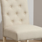 Roundhill Furniture Banff Set da Pranzo Rotondo da 5 Pezzi, Tavolo Rotondo con Base a Croce e 4 Sedie Trapuntate