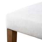 Furniture of America Drystan Rustic Ivory Padded Fabric Dining Chairs (Set of 2)