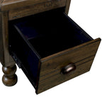Solid Wood Rectangle End Table with Drawer