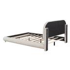 Teddy Fleece Full Size Upholstered Platform Bed with Thick Fabric