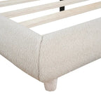 Teddy Fleece Full Size Upholstered Platform Bed with Thick Fabric