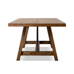Furniture of America Drystan Tavolo da pranzo in legno massello marrone rustico 72 pollici