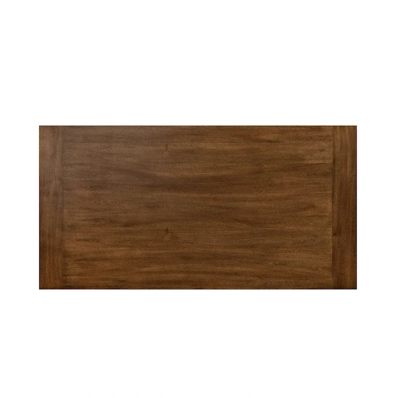 Furniture of America Drystan Tavolo da pranzo in legno massello marrone rustico 72 pollici