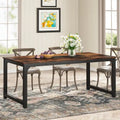 Tavolo da Pranzo Rettangolare Moderno da 79 Pollici per 6-8 Persone - 78.74 L x 39.37 P x 30.31 A