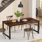 Tavolo da Pranzo Rettangolare Moderno da 79 Pollici per 6-8 Persone - 78.74 L x 39.37 P x 30.31 A