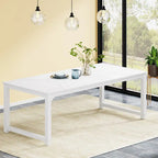 Tavolo da Pranzo Rettangolare Moderno da 79 Pollici per 6-8 Persone - 78.74 L x 39.37 P x 30.31 A