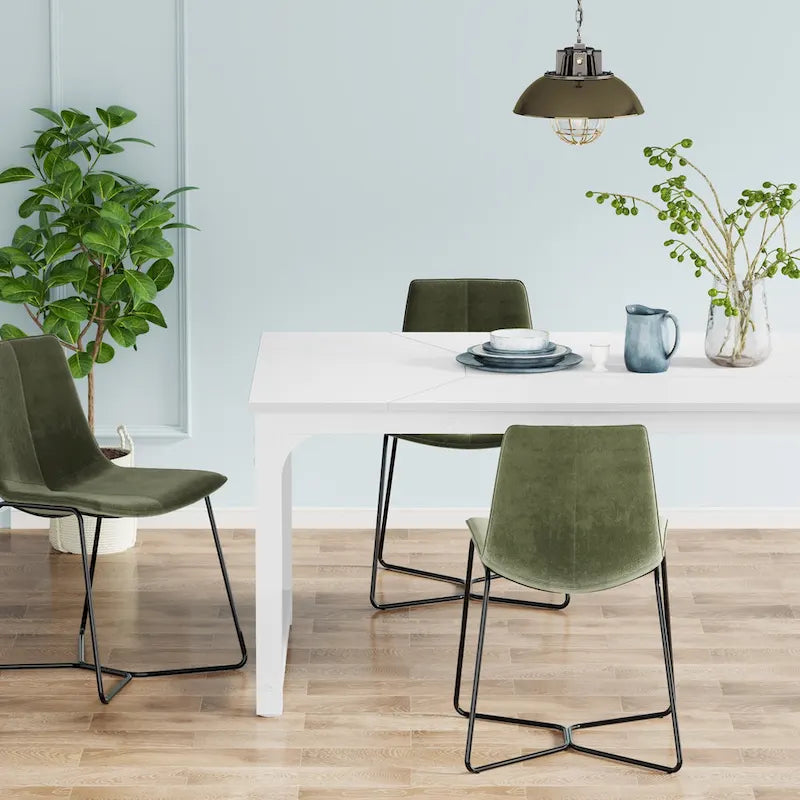 Tavolo da Pranzo Rettangolare Moderno da 79 Pollici per 6-8 Persone - 78.74 L x 39.37 P x 30.31 A