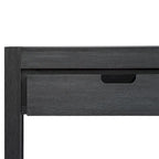 Wood Console Table with 2 Drawers and 1 Shelf for Hallway Living Room