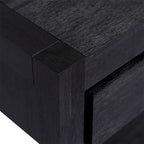 Wood Console Table with 2 Drawers and 1 Shelf for Hallway Living Room