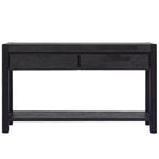 Wood Console Table with 2 Drawers and 1 Shelf for Hallway Living Room