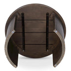 NADAAL STUDIOS Pence, Small Oval Coffee Table, Dark Brown