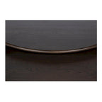 NADAAL STUDIOS Pence, Small Oval Coffee Table, Dark Brown