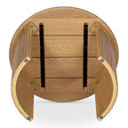 NADAAL STUDIOS Pence, Small Oval Coffee Table, Dark Brown