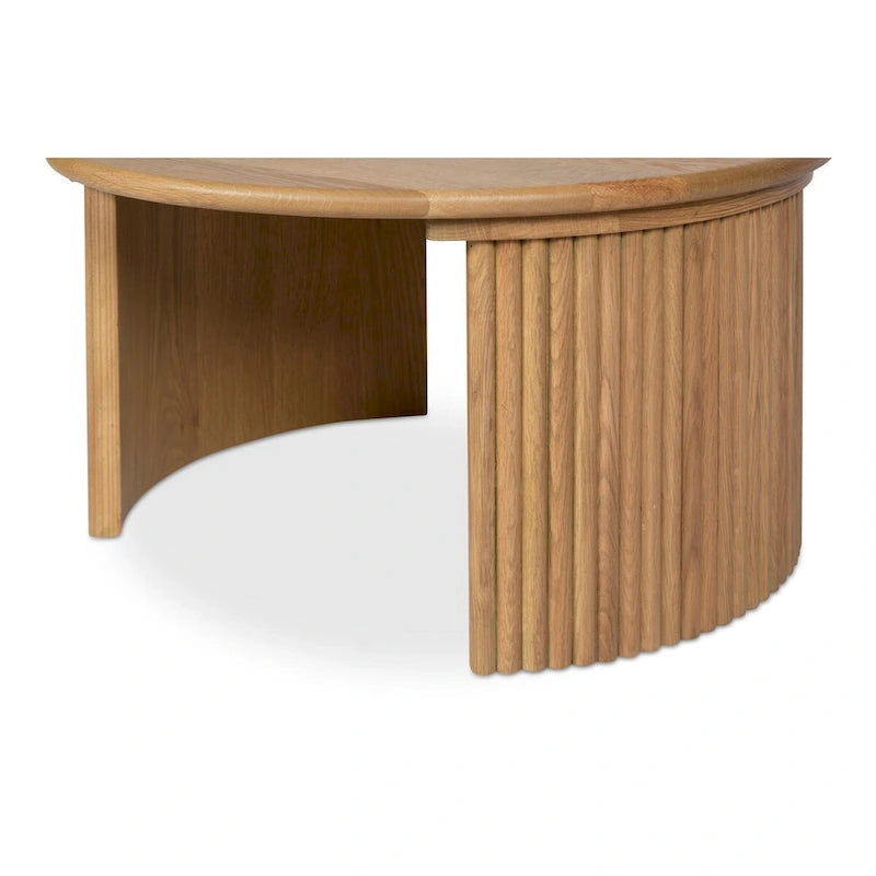 NADAAL STUDIOS Pence, Small Oval Coffee Table, Dark Brown