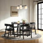Middlebrook Modern Solid Wood Rounded Back Dining Chair (Set of 2)