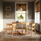 Sedia da pranzo moderna in legno massiccio con schienale arrotondato Middlebrook (Set di 2)