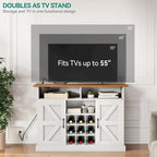 Moasis 52 Buffet Cabinet Farmhouse Coffee Bar Cabinet