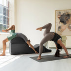 Avana Kami Chaise convertibile / Yoga e Massaggio - Pouf 2 in 1 con sedia a sdraio yoga pieghevole a scomparsa, Microvelvet - N/D