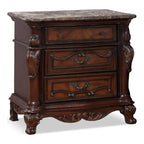 Furniture of America Eugene Traditional 3-Piece Dark Cherry Wood Panel Bedroom Set