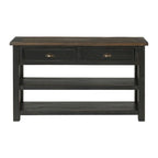 The Gray Barn Downington Solid Wood 2-Drawer Sofa Console Table