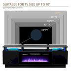 70 Fireplace TV Stand with 36 Electric Fireplace