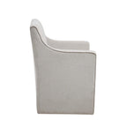 Madison Park Charlotte Dining Arm Chair with Casters