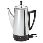 Caffettiera in acciaio inox Presto, percolatore robusto da 12 tazze, colore argento - 2.79