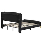Letto moderno imbottito in pelle PU Uphou di Christopher Knight Home